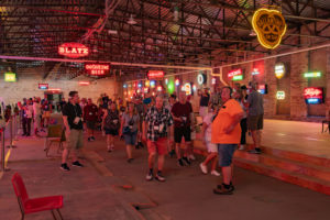 Neon Sign Exhibit in The Mill at Vicksburg
